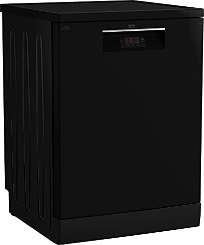 Beko Dishwasher 5 programs 14 persons 60 cm-black-LED- Half load + Hygiene Intense + Steam Gloss
