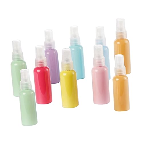 iplusmile 10 piezas Botellas Spray Vacías Macaron de Pulverizador de Plástico Recargable para Perfume y Agua para y Actividades al Aire