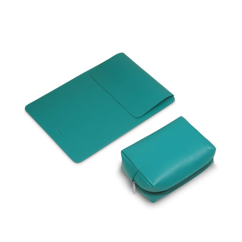 Image of Enthopia MacBook Sleeve and Pouch Compatible with 2022-2018 MacBook Air 13 A2337 M1 A2179 A1932 / MacBook Pro 13 A2338 M1 A2251 A2289 A2159 A1989 / 14 inch A2442 - Teal