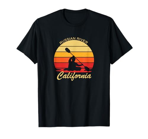Vintage Kayak Russian River California Adventure T-Shirt