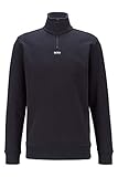 Hochwertige Verarbeitung BOSS Herren Zapper Sweatshirt, Black1, L