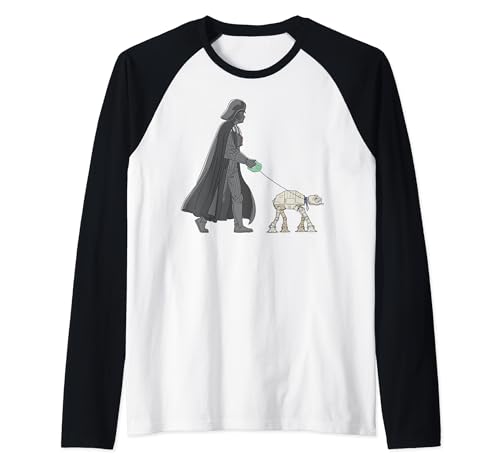 Star Wars Darth Vader AT-AT Walker Camiseta Manga Raglan