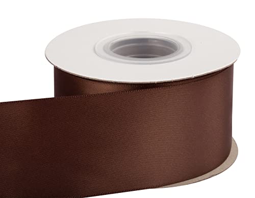 Double Faced Satin Ribbon, 50mm X 22M, Solid Polyester Craft Ribbon, Perfect for Gift Wrapping Crafts - Image 2