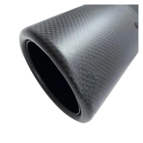 Embout d'échappement en carbone brillant et acier inoxydable pour look sport haut de gamme