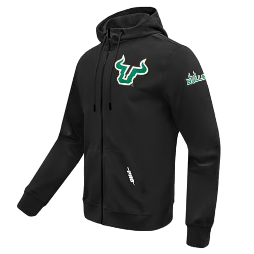 Image of Pro Standard Mens College Classic Chenille Cotton Double Knit Full Zip Hoodie