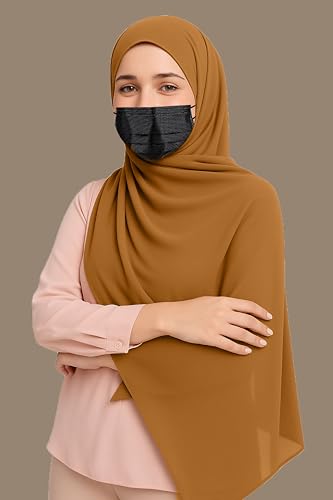 Image of Premium Georgette Hijab for Women, Lightweight and Breathable | 180x70 cm