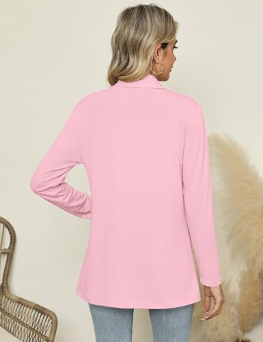 Image of Micoson Long Sleeve Lightweight Thin 2025 Summer Cardigan for Women Casual Loose Fit Kimono Cover Up with Pockets