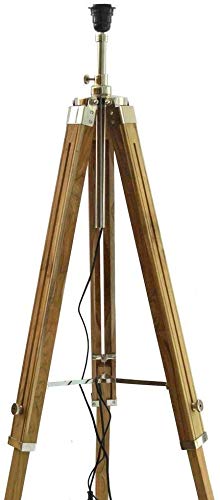 Roorkee Instruments (India) Hollywood Style Studio Floor Lamp Decorative Tripod Spotlight Light With Wiring And Bulb