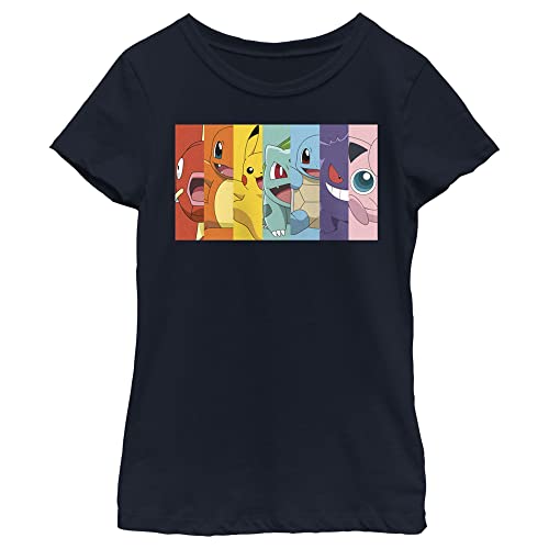 Fifth Sun Pokemon Poke Rainbow Girls Short Sleeve Tee Shirt