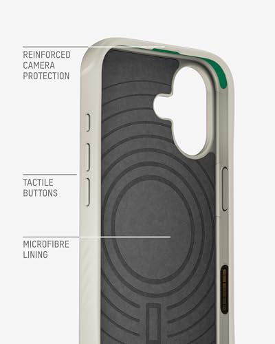 Image of Mous for iPhone 17 Case, Compatible with MagSafe - Limitless - Protective Magnetic Cover for iPhone 17 - Shockproof, Full Camera Protection, Anti-Scratch Back, Stone