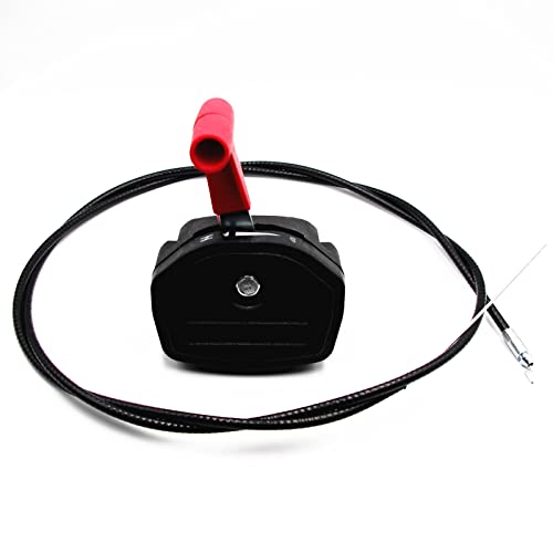 WaruiTT Lawn Mower Throttle Cable Kit with Universal Switch Lever Control Handle fits Lawn Mowers Garden Tools (56' Kit)