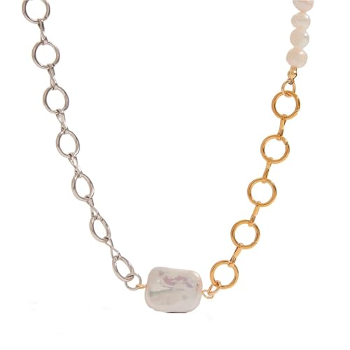 Collier perles d'eau douce naturelles, le cadeau élégant pour femme