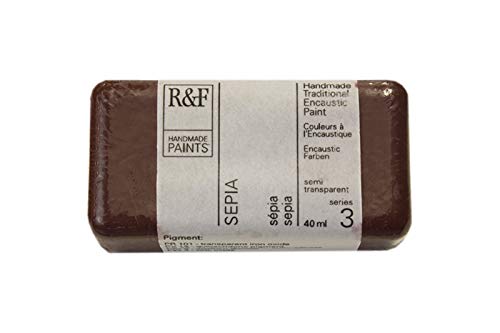R&F Encaustic 40ml Paint, Sepia