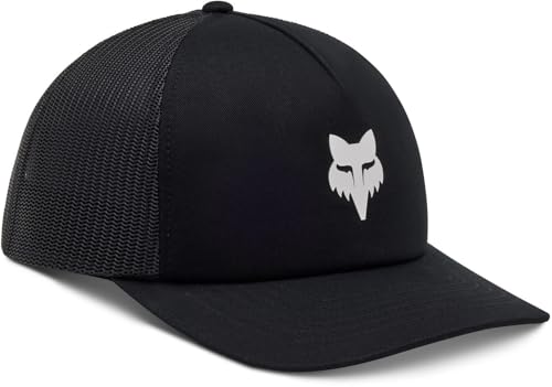 Fox Racing Baseball Cap Fox Head Trucker Black Os Casquette, Noir, Taille Unique Mixte