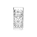 RCR Cristalleria Italiana S.p.a. Linea Tattoo | Bicchieri da Acqua e Cocktail in Vetro Moderni Set 6 Bicchieri di Cristallo da 37 Cl