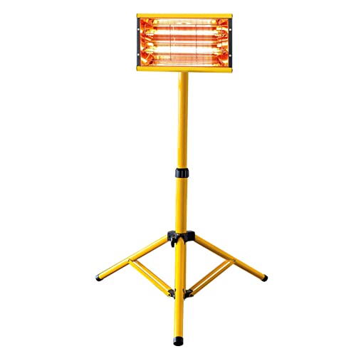 DATOUBOSS 2000W Lampe Infrarouge Chauffante Carrosserie de Durcissement de Peinture Infrarouge Portable Lampe de Séchage de Peinture Infrarouge avec Support Cover