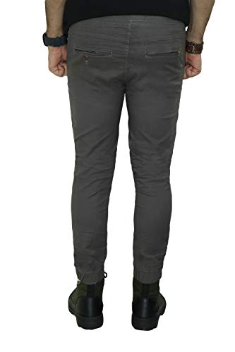 Image of 6 Pocket Regular Fit Cotton Cargo Jogger Pants for Men. Design for Casual and Sporty Looks. (Black)