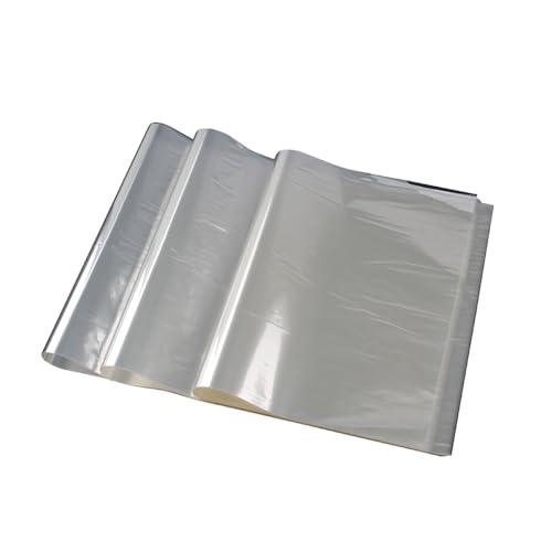SINM 10 PCS High Temperature Resistant Transparent Cellophane, Cellulose Membrane Flat Cellophane for Laboratory Analysis, 100cmx120cm Cellophane Osmotic Membranes (20CM*30CM-10Pcs)