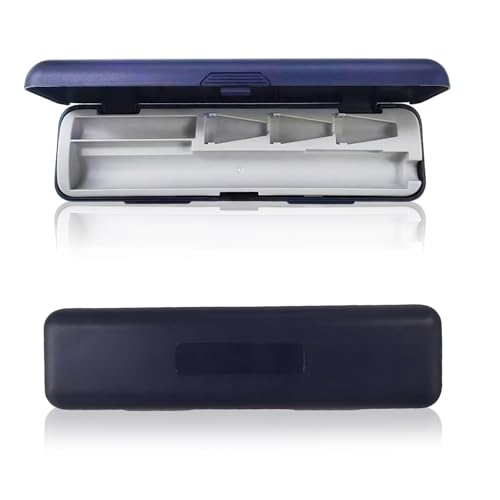 Estuche para bolígrafos de insulina, organizador de bolígrafos de insulina y agujas, resistente a la presión y a los golpes, con almacenamiento dividido para minas y agujas, especialmente diseñado