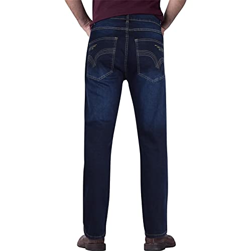 A2Z Mens Denim Jeans Relaxed Straight Fit Boot Cut Jeans Comfort Stretch Gents Loose Fit Lightweight Trousers Pants3