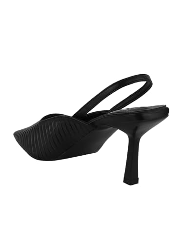 Image of SilverArrow Chunky Heel Bellies Women's Fashion Pointed Stiletto Heel Pump Shoes for Party and Formal Occasions