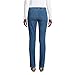Lands' End Womens Starfish HR PO Knit Denim Straight Jeans Medium Sea Blue Regular Medium