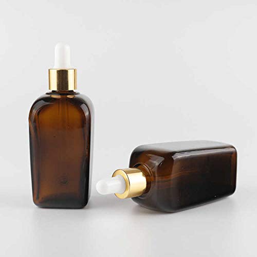 [ SET OF 8 PCS] 100ML AMBER SQUARE GLASS DROPPER BOTTLES with LEAK PROOF CAPS & PLUS, for Essential Oils, Blends, DIY skin care, Cosmetics, Multipurpose 100% LEAK PROOF-image-40