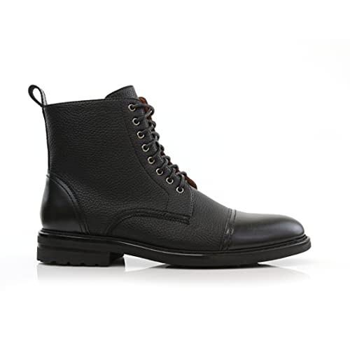 Image of Polar Fox Men's Ankle Dress Boots | Lace-up Casual Fashion Boot Collection | Cap Toe & Plain Toe Styles |