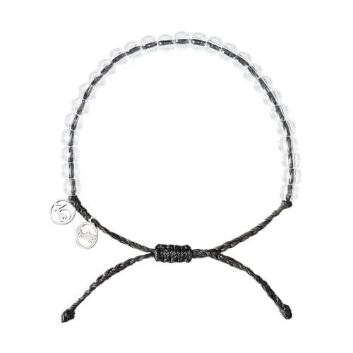 4Ocean Beaded Bracelet - Removes 1 Pound of Ocean Plastic - Handcrafted, Adjustable Unisex Recycled-Jewelry - Supports Marine Life Conservation Through Ocean Plastic Removal