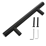 DECOMELODY 1Stück Dekorativer Runder Türgriff Doppelseitiger Holzgriff für Schrank Kommode und Schiebetüren Installieren für Innenräume