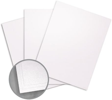 ASPIRE Petallics - Cartulina de sauce de nieve, 8 1/2 x 11 pulgadas 105 libras, cubierta metálica C/2S 200 por paquete