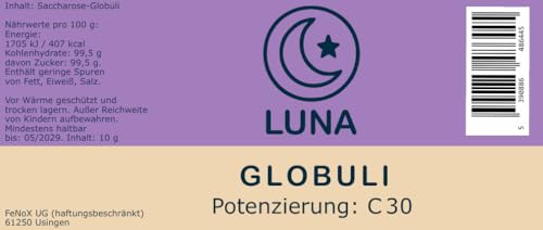 Luna Globuli, Streukügelchen, 10 g, nächtliche Ruhe