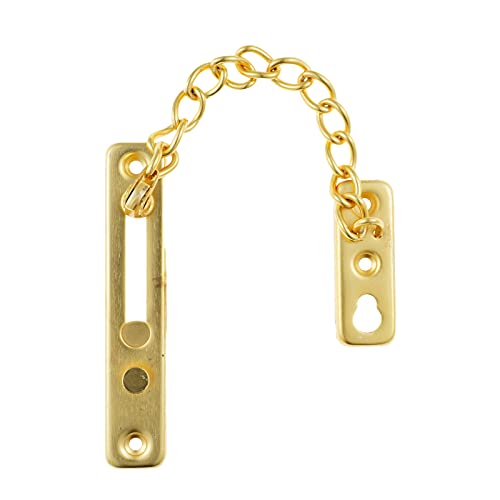 winying Türkette Türen Sicherheitskette mit Metallkette Schrauben Robust abschließbar Schloß Haustür Schlafzimmer Golden One Size Cover