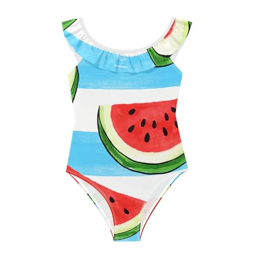Bañador para niña rojo sandía cómodo que evita rozaduras en verano