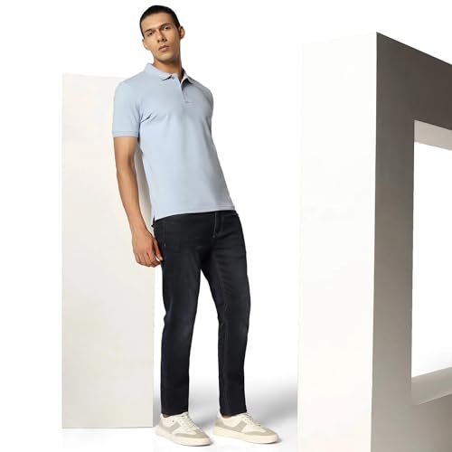 Image of blackberrys Men's Slim Fit Solid Polo T-Shirts