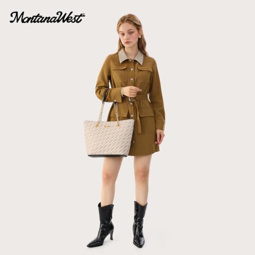 Image of Montana West Tote Bag for Women Chain Top-handle Handbags