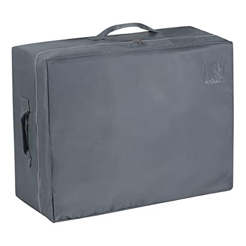 Carry Case for Tri-Fold Mattress 4-6 inch Twin, Foldable Memory Foam Mattress Case, Sturdy Carrying Bag for 4-6 inch Twin Trifold Matress, Portable Twin Mattress Storage Bag with 3 Handles Cover