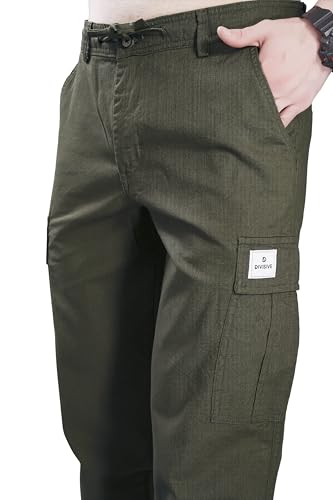 Image of DIVISIVE Men's Loose Fit Linen Blend Cotton Cargo Pants