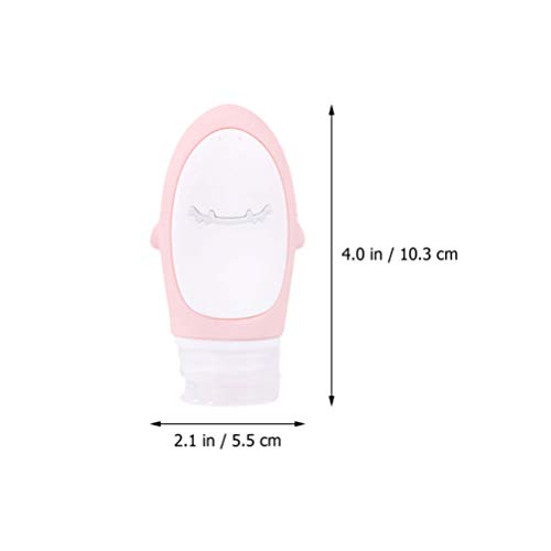 NICEXMAS Conjunto de 3 Garrafas de Viagem Portáteis Em Forma de Tubarão Tubos de Silicone Compressív