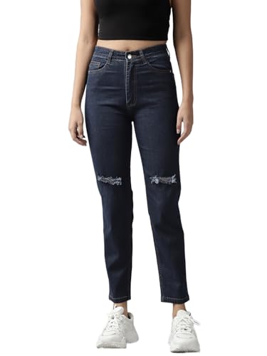 Image of GUTI Womens High Rise Crop Length Jeans()