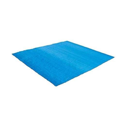 Summer Waves Alfombra De Suelo De 3,91 X 7,56 Mm Para Piscina Exterior Y Exterior – Protección Amortiguadora Contra El Desgaste Y Las Manchas Del Suelo – Forma Rectangular – Azul