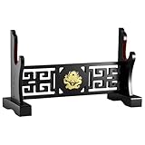Eforlife Padded Sword Stand Display Velvet Protect Rack Katana Genji Japanese Samurai Blade Gladius Templar Medieval Sword Stand Holder - Dragon (1-Tier)