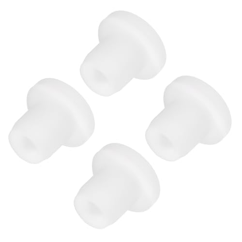 Image of MECCANIXITY 4pcs T-Shaped Silicone Plugs 7.3mm 5 /16 Inch Dia Snap in Plug Hole Seal Cover Round Rubber Stopper for Kitchen Rubber Bulkheads Waterproof Sealing Plugs White
