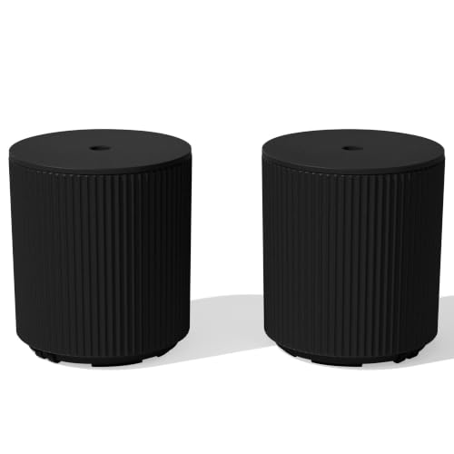 Image of Veradek Umbrella Side Table - Outdoor Patio Table with Umbrella Hole