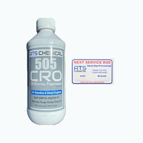 ATS Chemical 505 CRO - Oil System Treatment Next Service Soon Static Cling