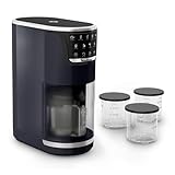 Moulinex Dolci, Machine à glaces, 10 programmes, Nettoyage automatique, Technologie 1-Step Perfector, MJ6038F0, Bleu Nuit