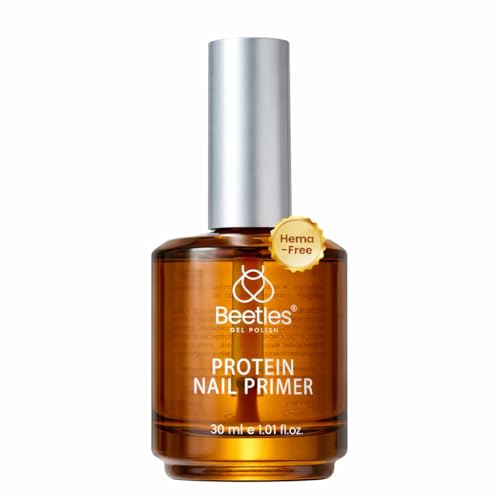 Image of Beetles 30ML Protein Nail Primer - HEMA-Free Acid-free Professional Nail Prep for Acrylic & Gel Polish, Large Size Refill for Nail Technicians, Salon & Home DIY