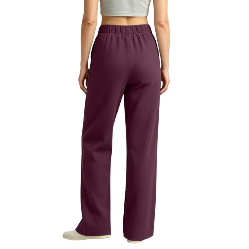 Womens Baggy Sweatpants Low Rise Wide Leg Lounge Pants With Pocket - image 6