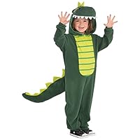 amscan Childs Kids Green Zipster Dinosaur Fancy Dress Costume
