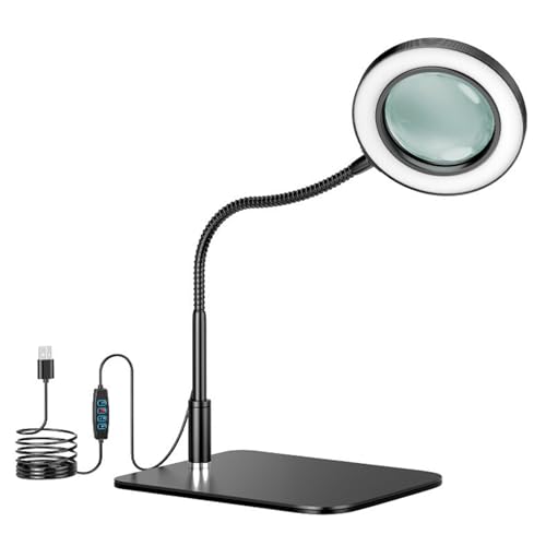 Lampe de bureau multifonction éclairage variable pour projets de travail et modélisme